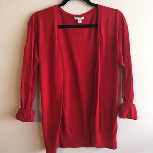 Long sleeved red sweater